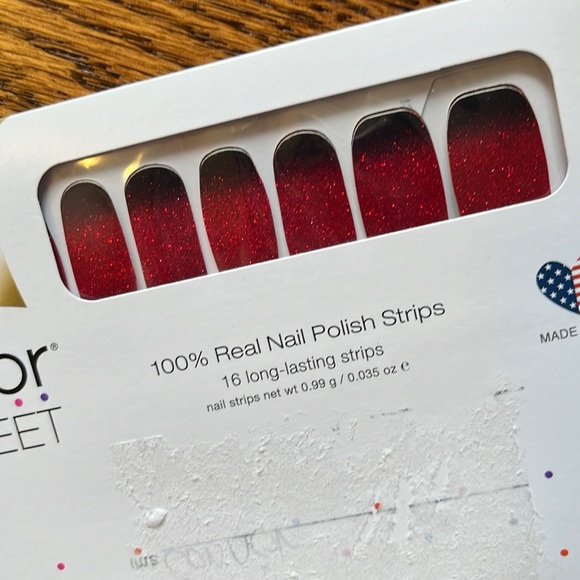 ColorStreet Nail Strips 3-pack Red /Glitter/Pink/Black - Picture 2 of 4